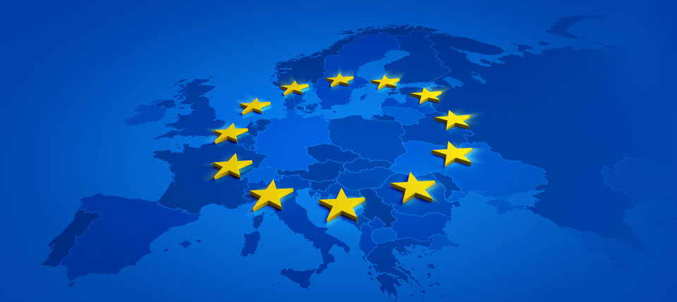 European Union map.